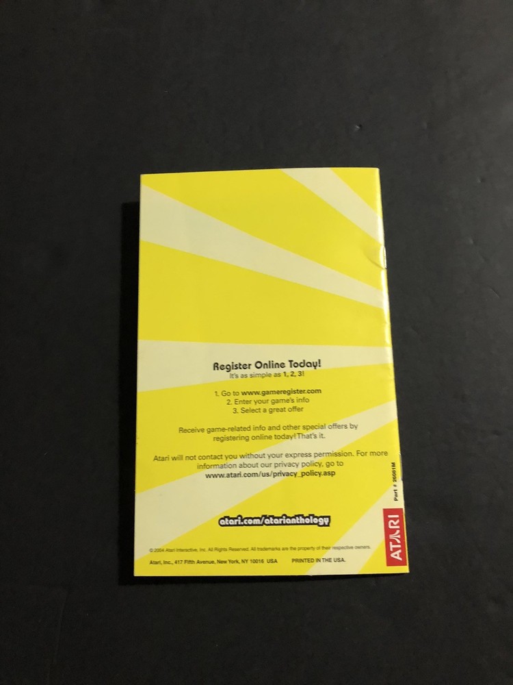 atari anthology ps2 manual Only