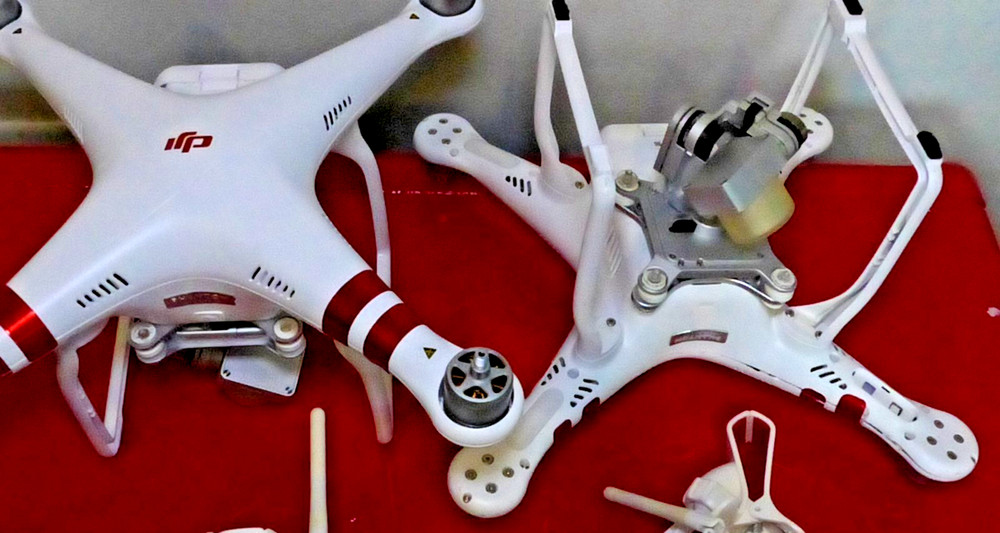 2 DJI Phantom 3 Standard Quadcopters Camera Drone's - White