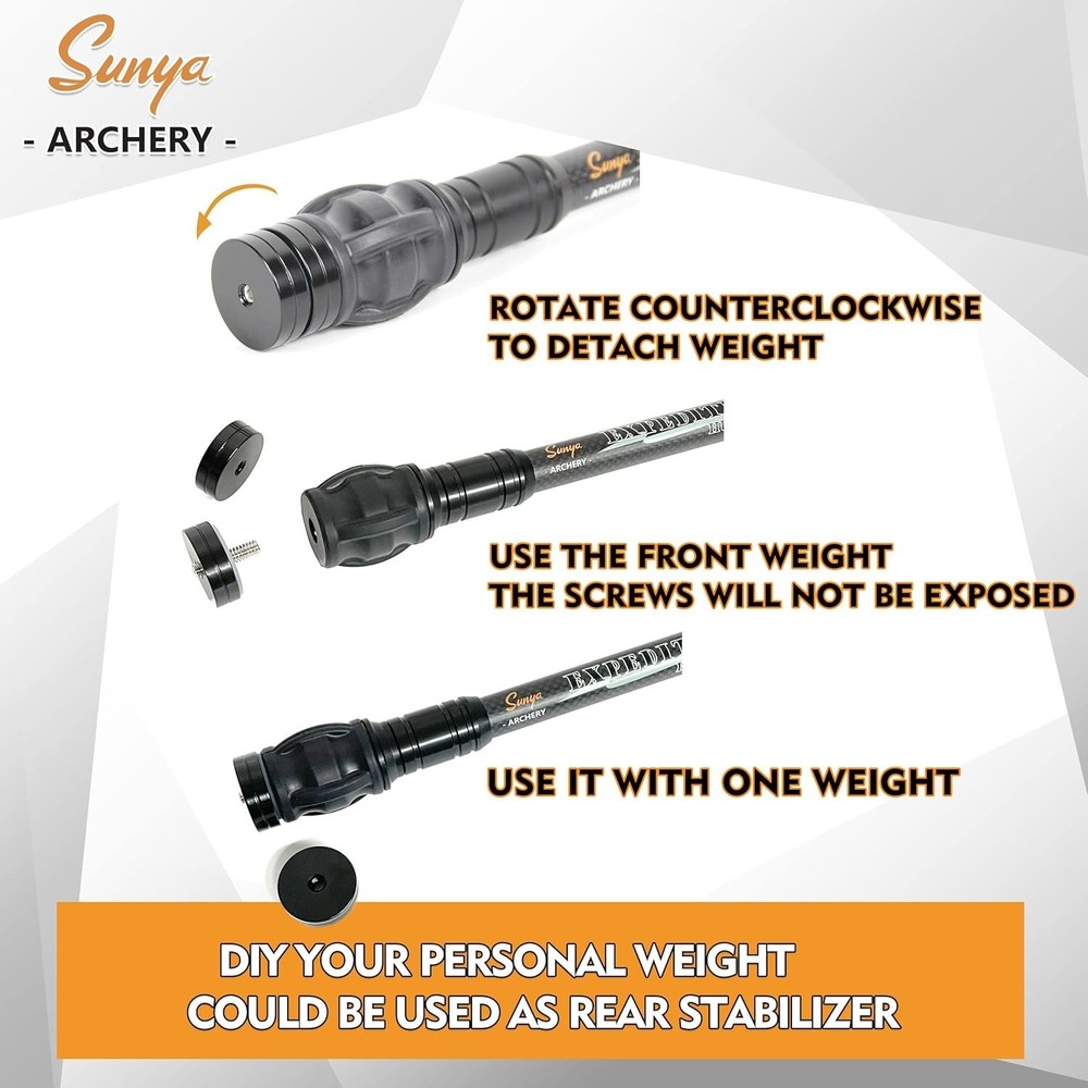 Carbon Fiber Archery Bow Stabilizer Kit
