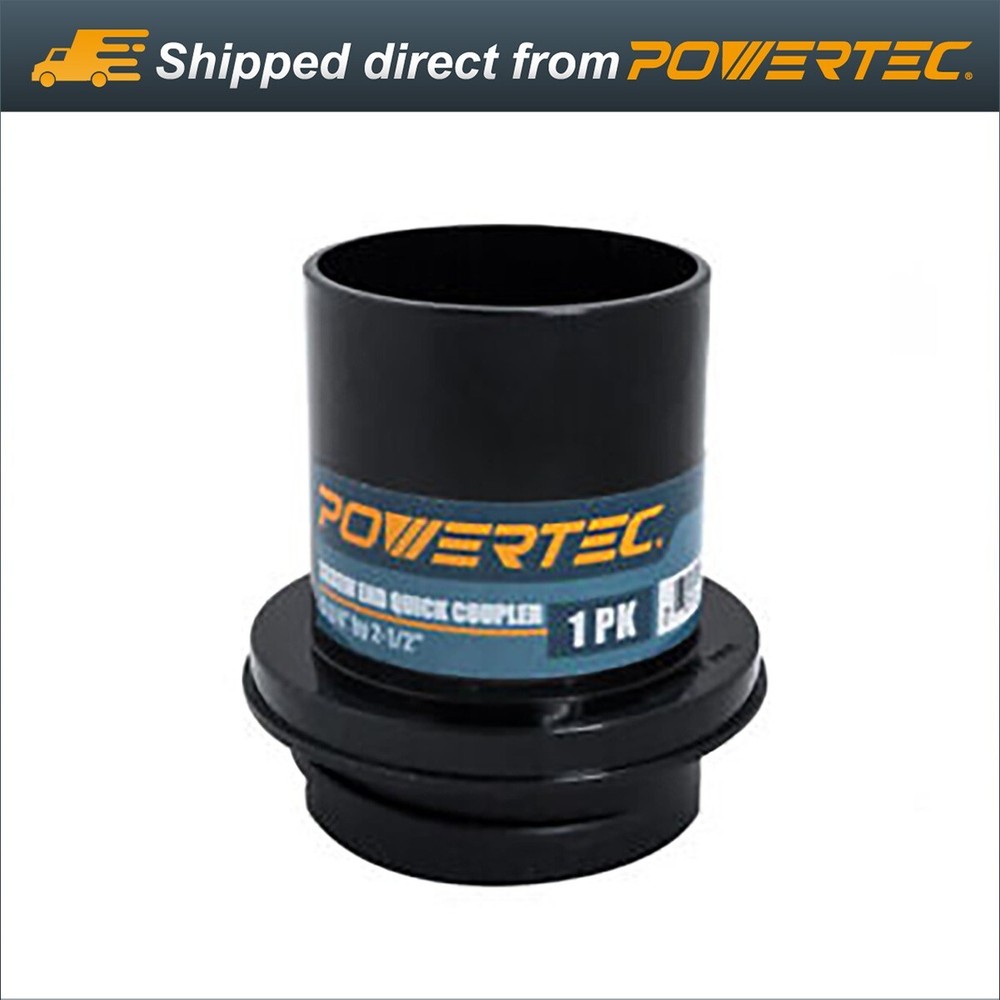 POWERTEC 2-1/2" Hose Screw End Quick Coupler, Left-Hand Threaded Adapter (70191)