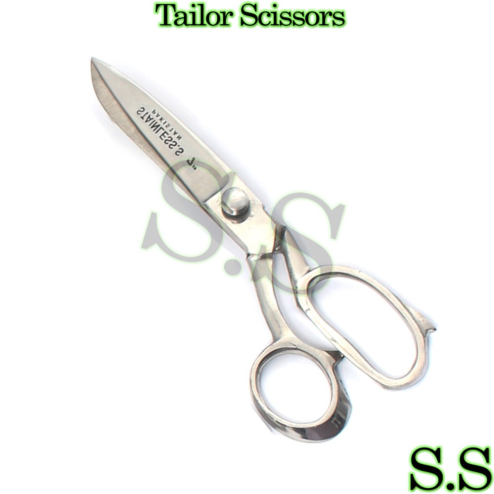 Tailor Tailoring Sewing Heavy Duty Scissors 7" Polish Silver