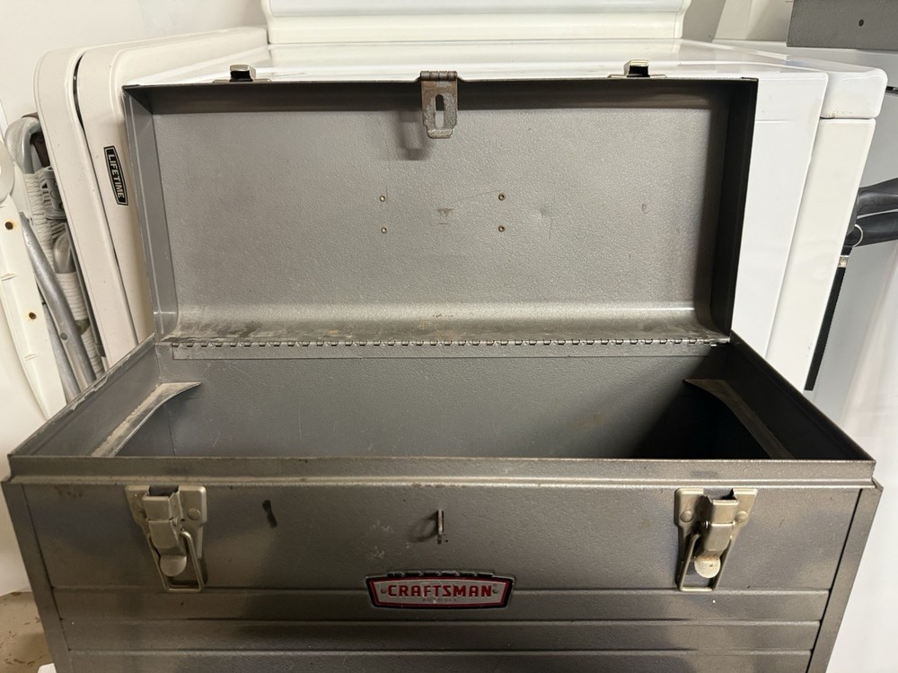 Vintage Craftsman Metal Toolbox