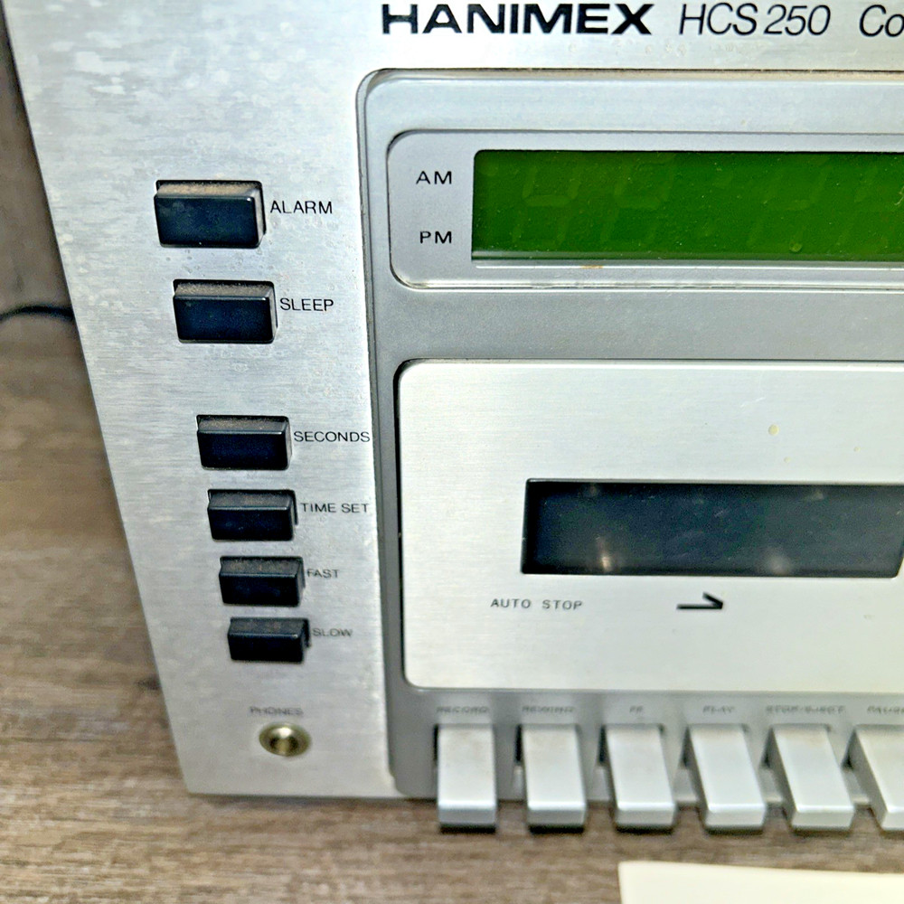 Hanimax HCS 250 Compact Stereo System AM/FM Cassette - READ DESCRIPTION - AS IS