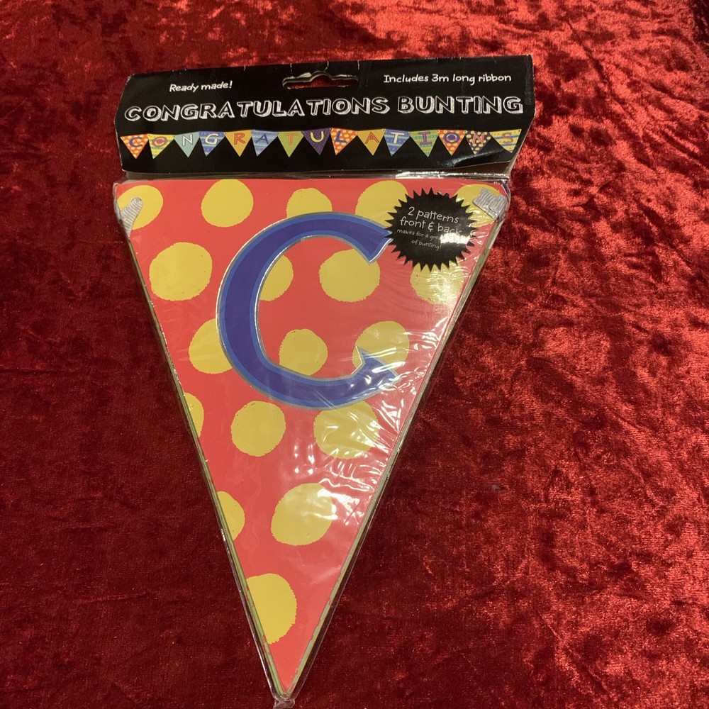 Congratulations Bunting Multicoloured