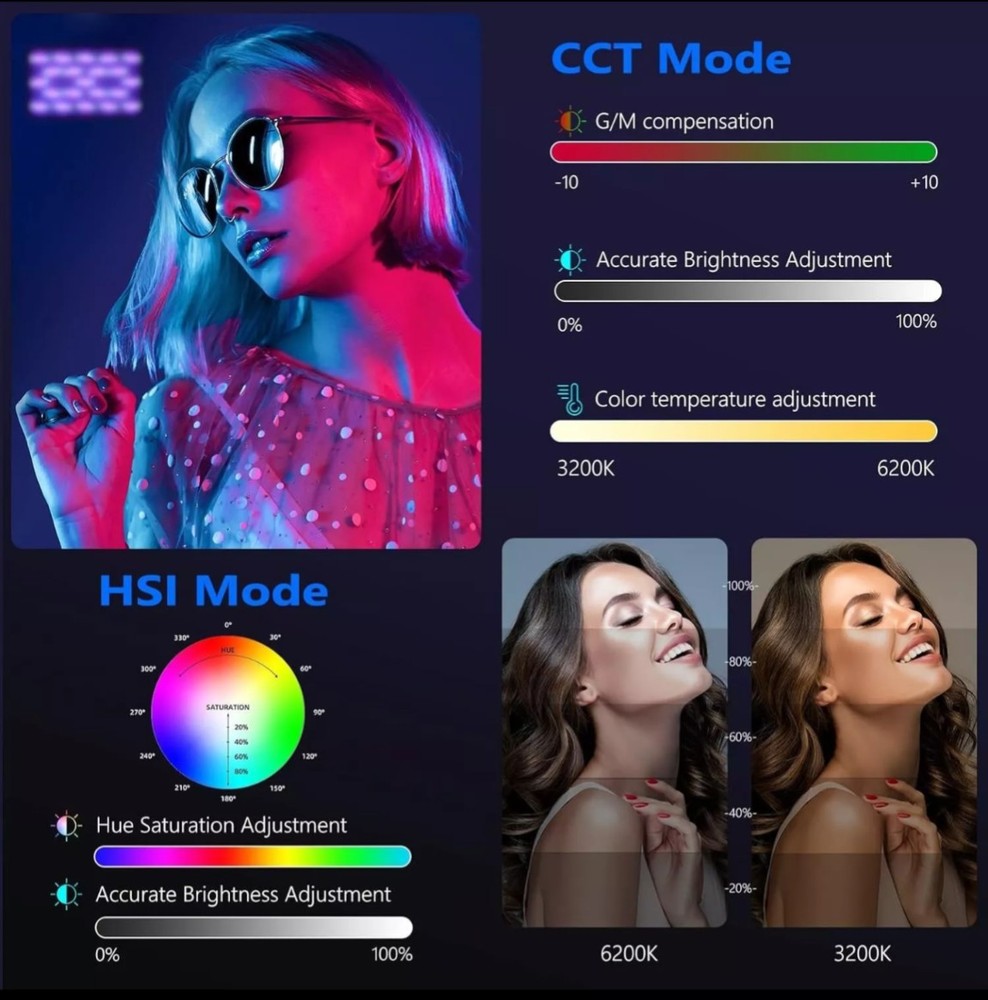 Waffle LED Video Light for Photo Studio Shooting