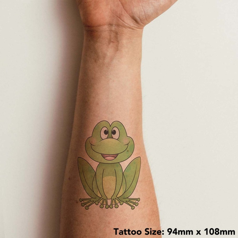 'Happy Frog' Temporary Tattoos / Transfers (TO00041402)