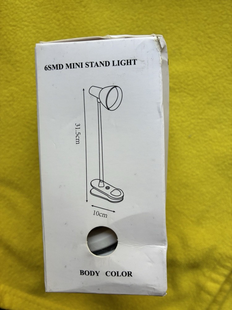April Finds: Mini Stand Light, 6SMD, White, Clip on, ABS+PP, Input 5V