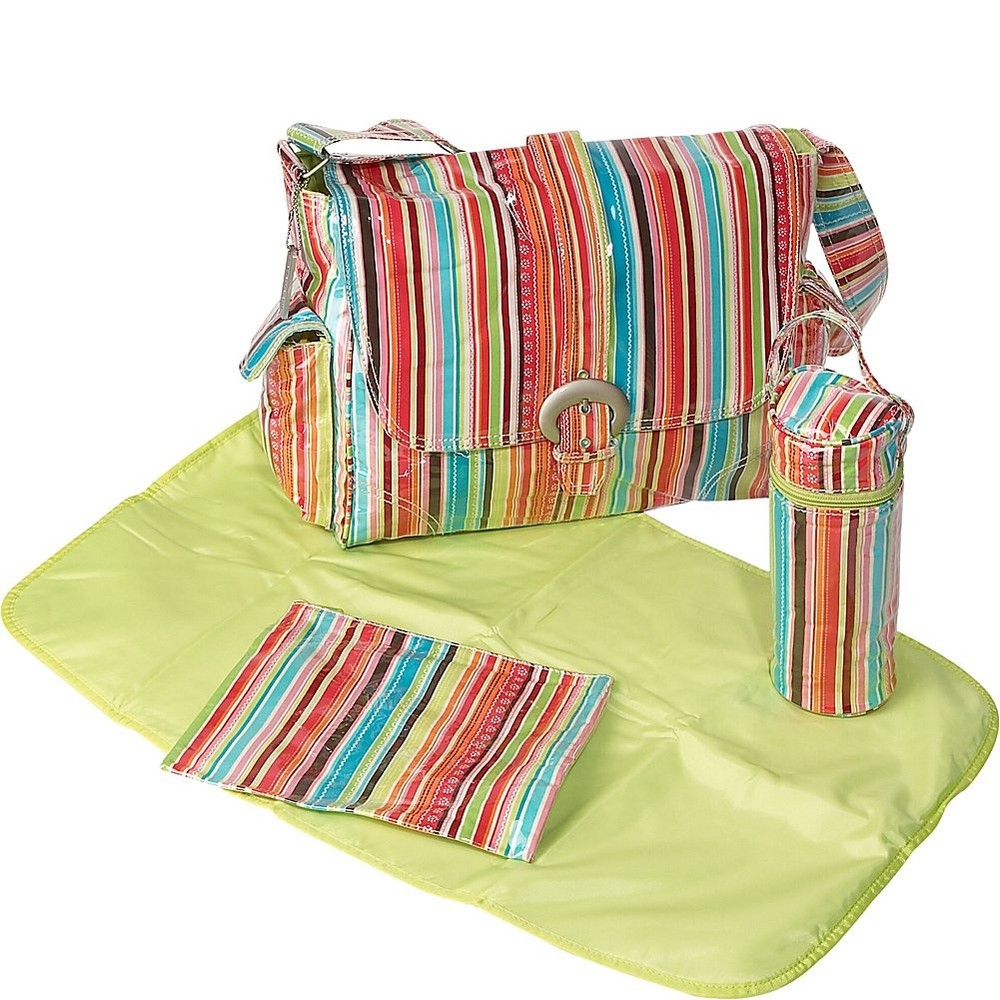 Laminated Buckle Bag, Tuscany Turquoise