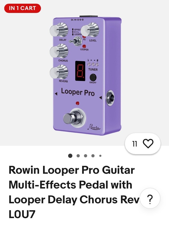 rowin looper pro guitar effects...