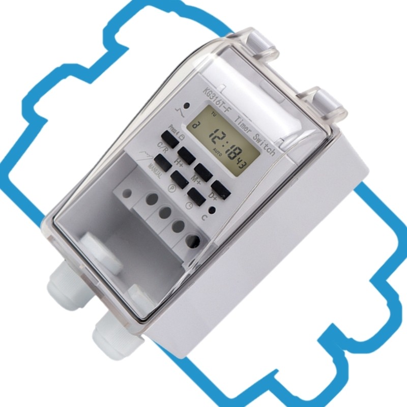 Heavy Duty Digital Program Timer Waterproof Programmable Outdoor Timer Component