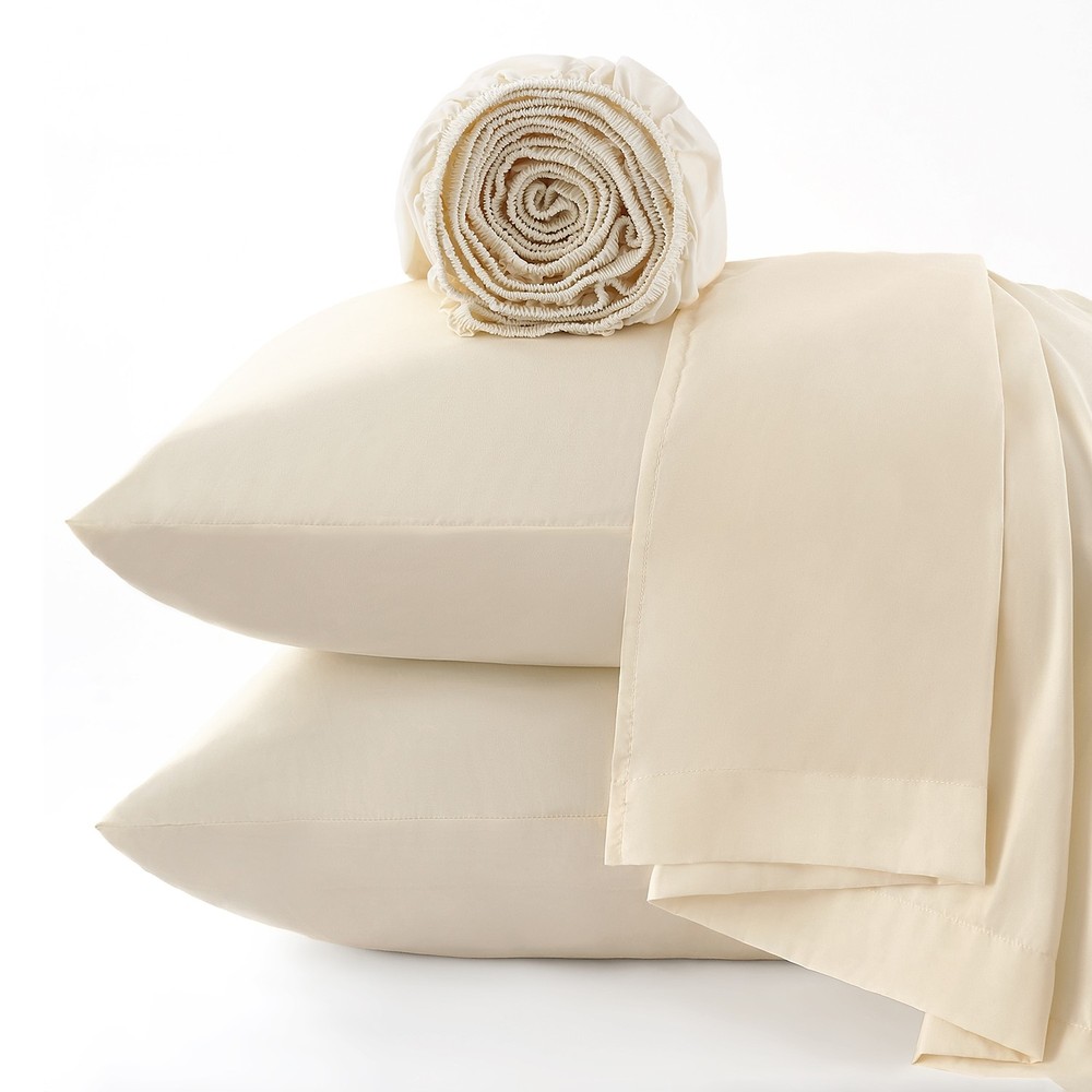 2000 Series 4-Piece Bed Sheet Set Soft Deep Pocket Twin King Queen Full Sheets