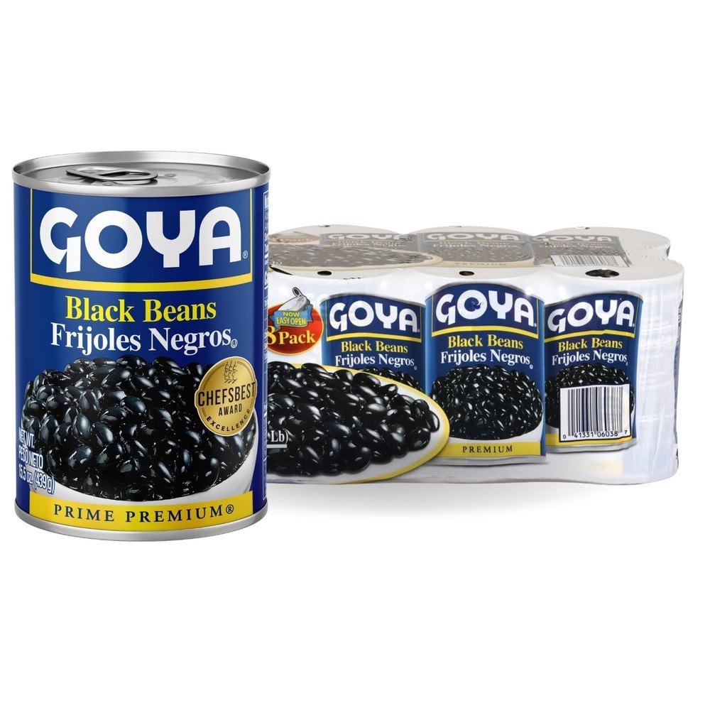 Black Beans 15.5 Ounce Cans 8 Count Value Pack for Cooking