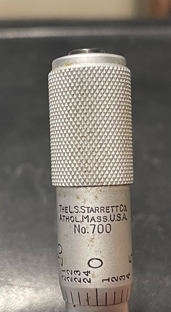 Vintage STARRETT No.700 INSIDE MICROMETER CALIPER .002" - 1.200"