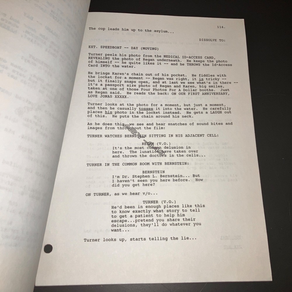 ASYLUM (10/20/98 Neil Moritz Unmade? Thriller Script Polish + COA!