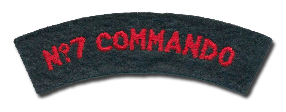 British Army No. 7 Commando shoulder title  L087