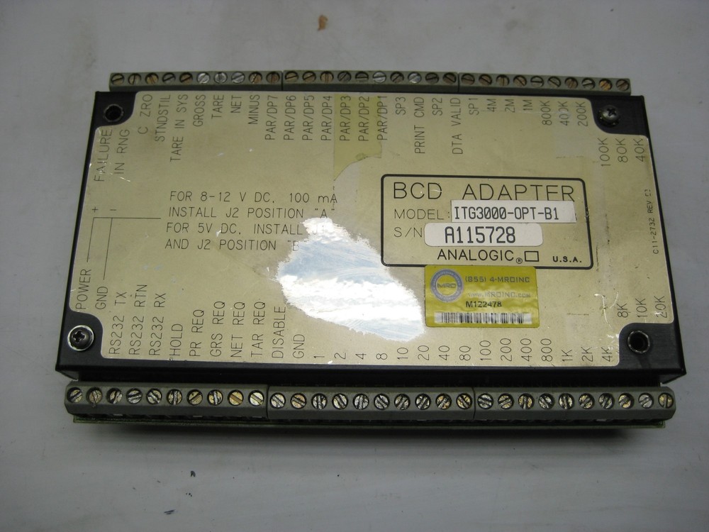 ANALOGIC ITG3000-OPT-B1 MODULE UNMP