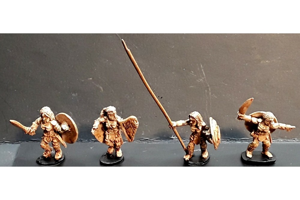 15mm Fantasy Amazonian Command (4 figures)