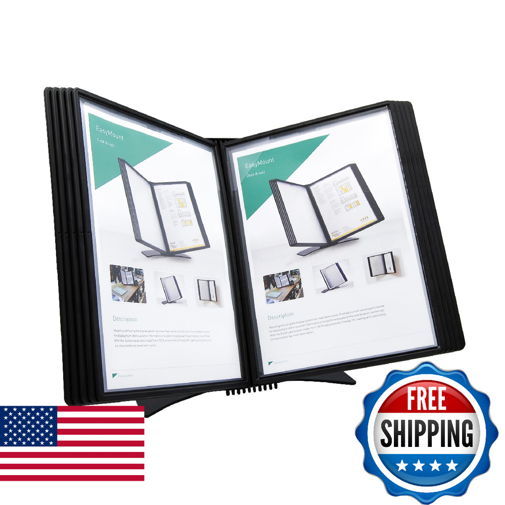 Tarifold DJOIS Desktop Reference & Display System, Metal Base, 20-Sheet Capacity