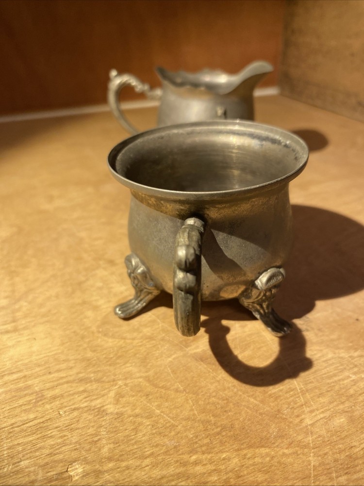 Creamer & Sugar Silver Metal UNBRANDED