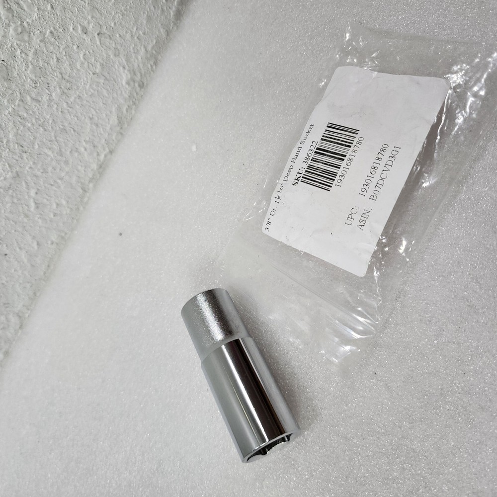 Genius Tools 3/8 Dr. 11/16 Deep Hand Socket - 386322