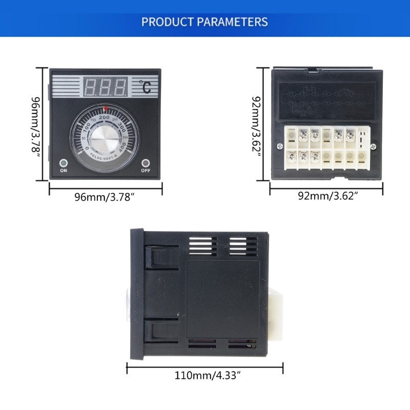 Digital Display PID Temperature Controller K Sensor Thermocouple for Baking Oven