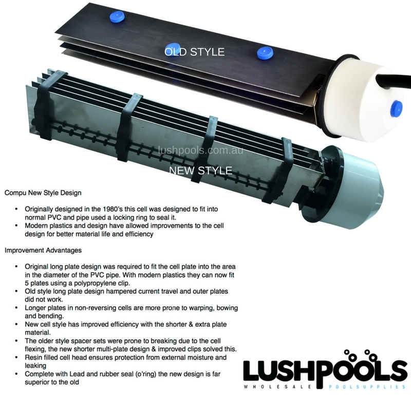 COMPU Compuchlor Compupool C320 Replacement Salt Chlorinator Cell 5yr Warranty