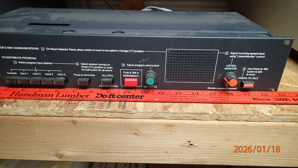 Rauland MCZ300 Intercom and Program Control Unit Pre Owned