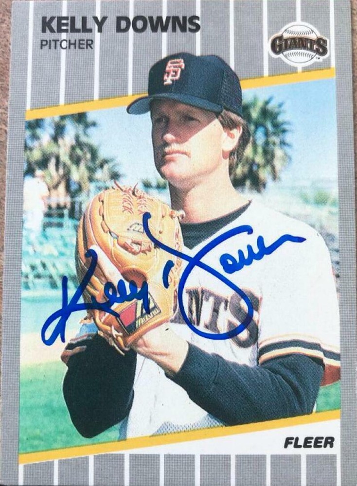 Kelly Downs Autographed 1989 Fleer #326