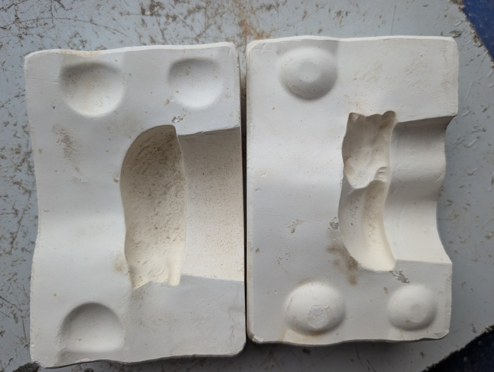 Tiny Sleeping Cat Vintage Slip Casting Ceramic Mold