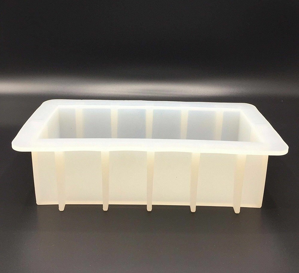 Rectangular White Silicone DIY Rectangle 42oz Mould Loaf Soap Mold 8” US Stock