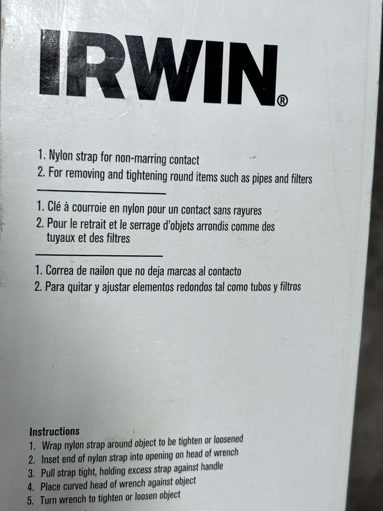 Irwin Nylon Strap Wrench 2pk