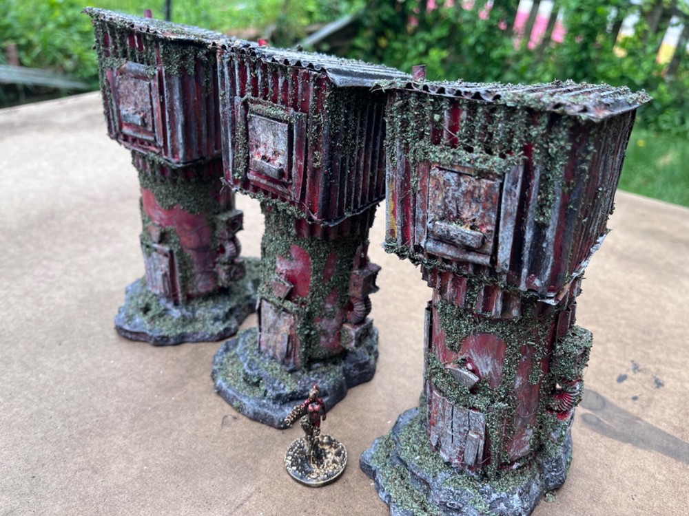 Sci-Fi Terrain pieces .16 – Tabletop Gaming scratch built.