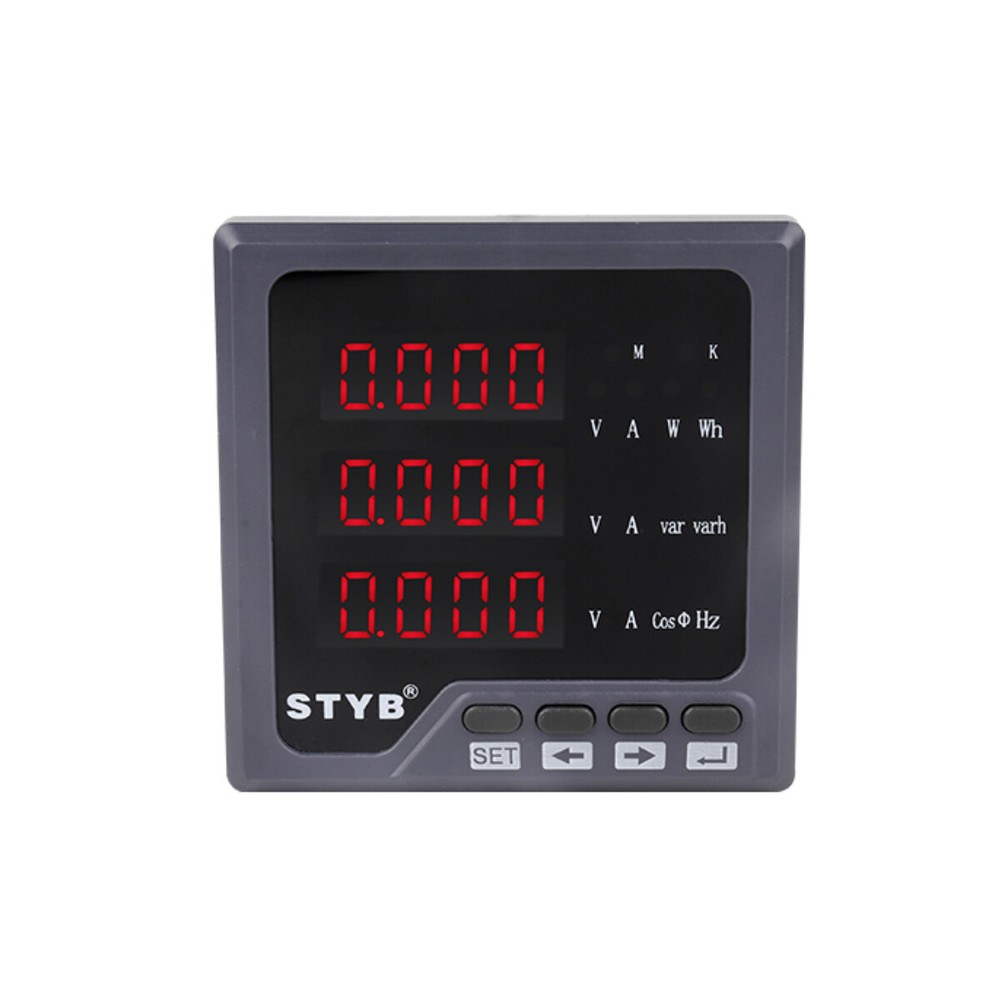 3-phase digital display multi-function current and voltmeter 485 communication