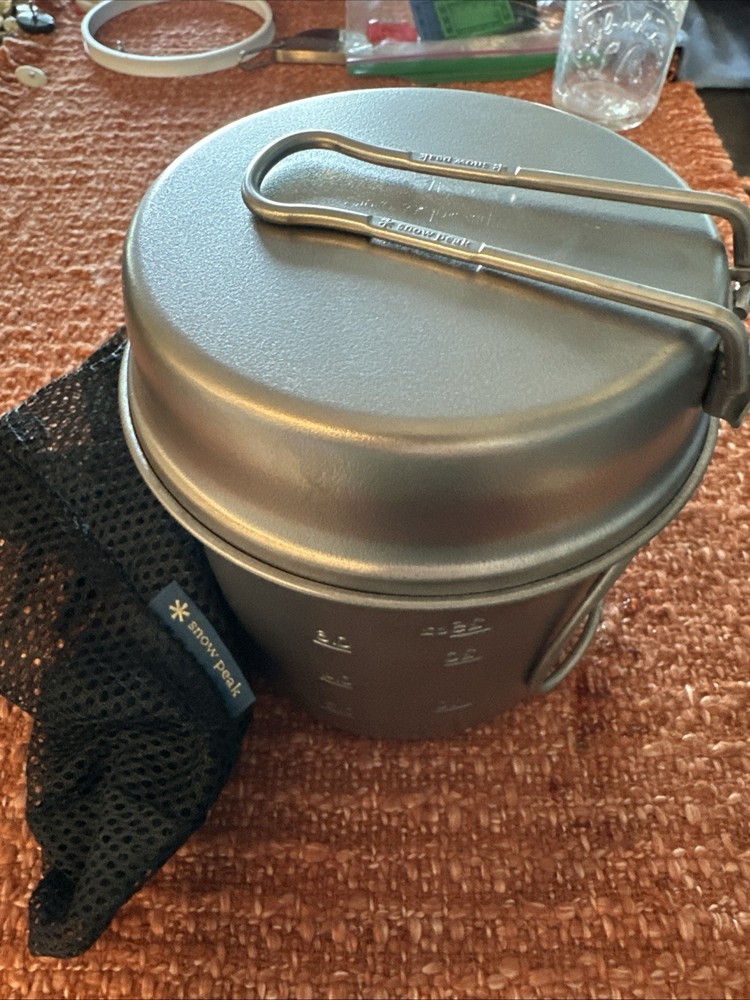 Snow Peak Backpacking Camping Titanium Cookset