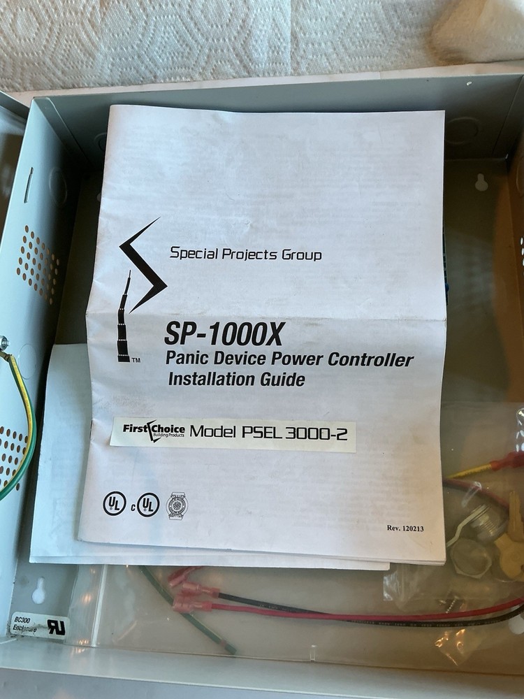 FIRST CHOICE # PSEL 3000-2 / PANIC DEVICE POWER CONTROLLER. (SP-1000X ).