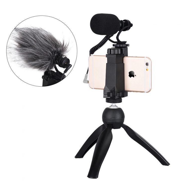 CoMica - On-Camera Directional Mic w/ Phone Holder