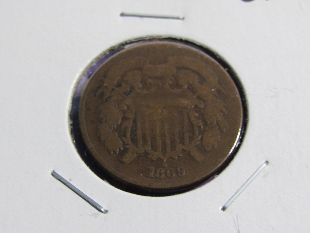 1869 Two Cent Piece #647 - VG