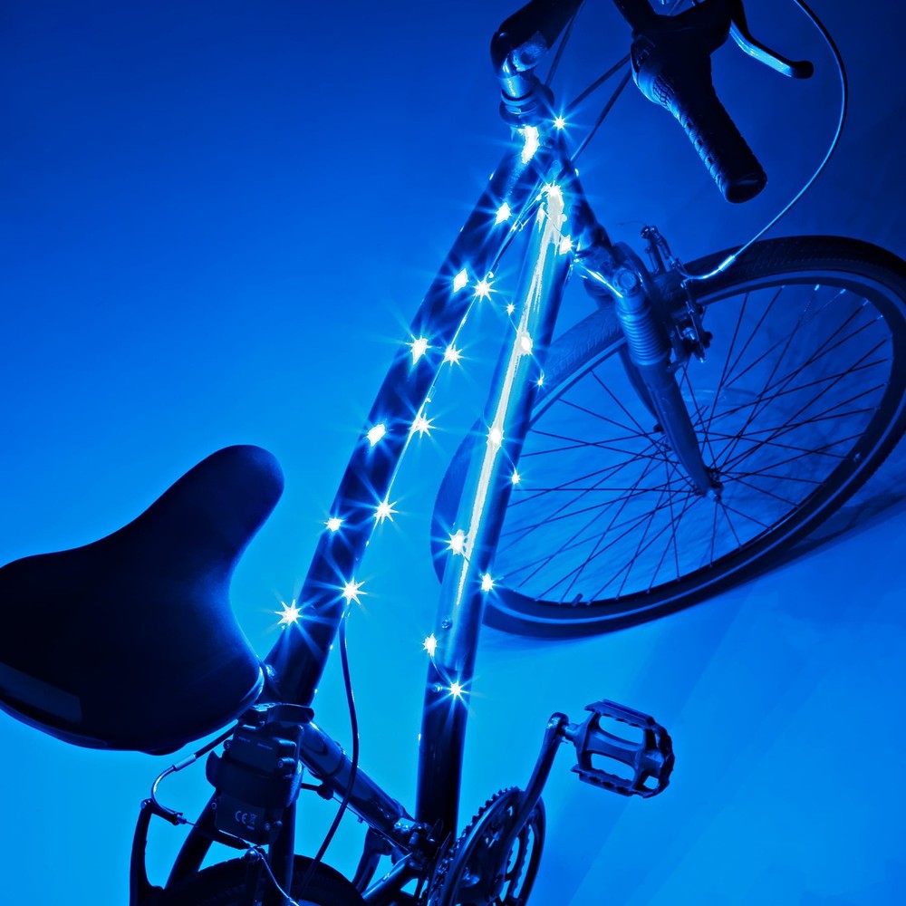 LED Bicycle Accessory Frame Light, Water-Resistant, 1 Count, Width 2 in