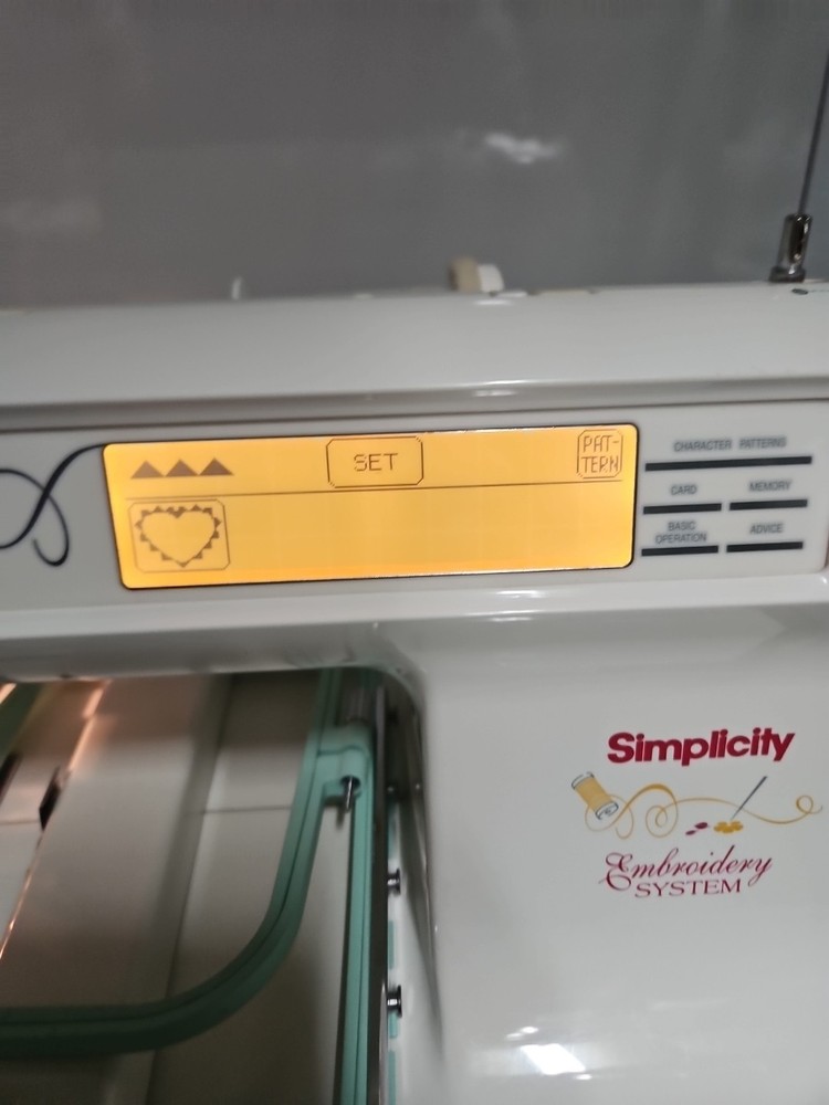 Simplicity Embroidery Only Machine Model SE2 Touch Screen White Works