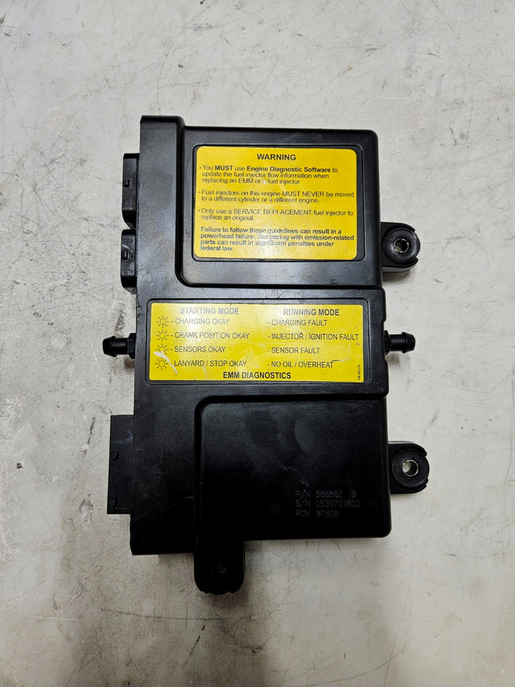 OEM Evinrude E-Tec 50hp EMM ECM ECU Computer Control Module 586862 Freshwater