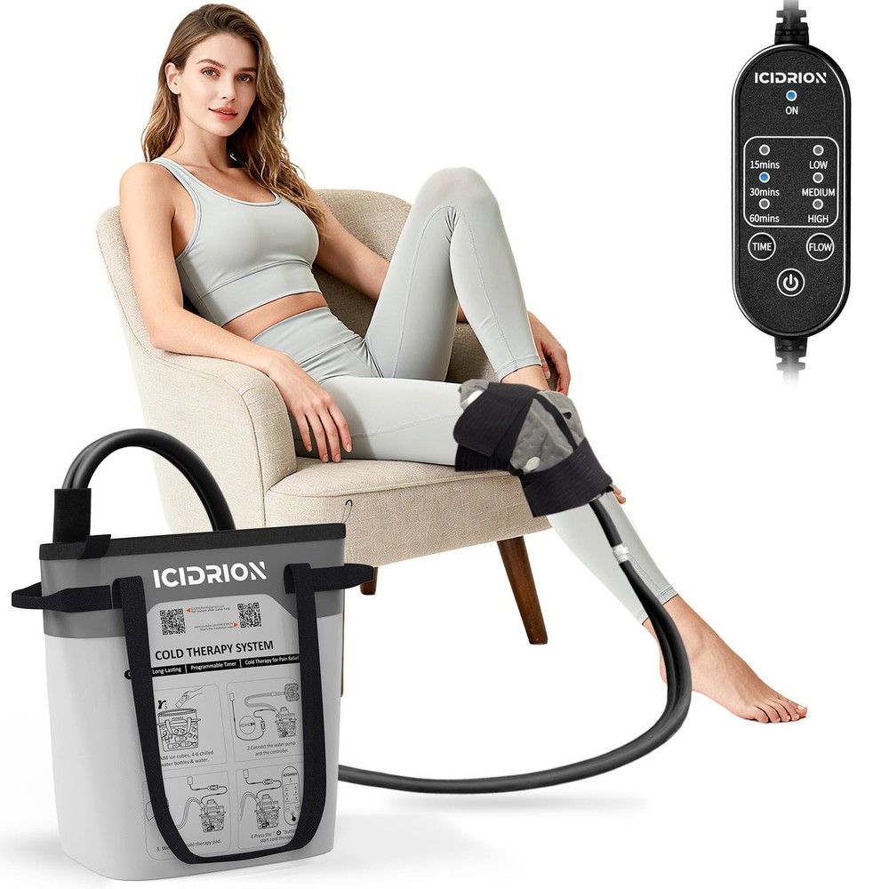 Cold Therapy Machine, Programmable Ice Machine for Hip After Surgery, Portabl...
