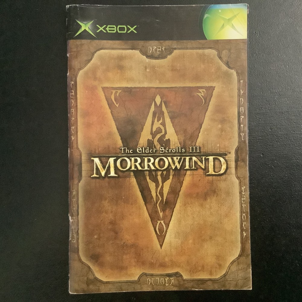 Elder Scrolls III Morrowind Microsoft XBOX Instruction Manual Only