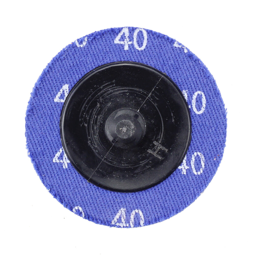 100 Pack - 2" 40 Grit A/O Quick Change Sanding Disc Black Hawk, Type R Roloc