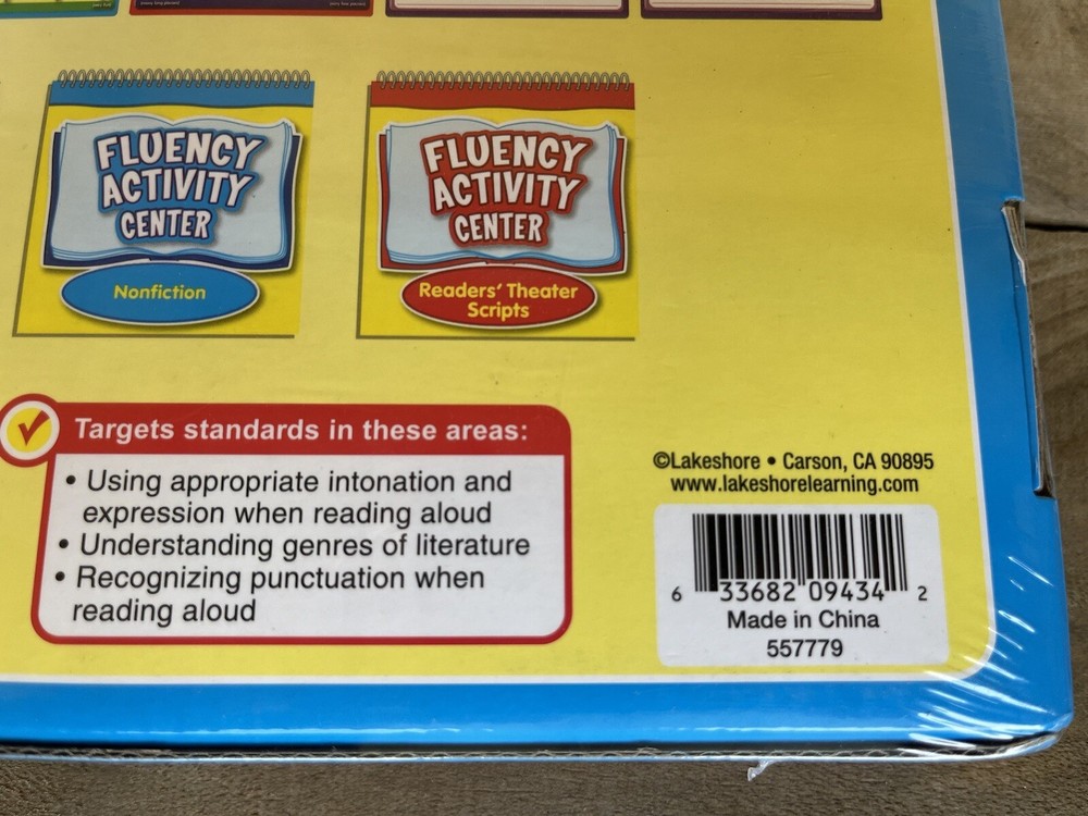 Lakeshore Learning Reading First Activity Center Fluency New 2nd-3rd Grade