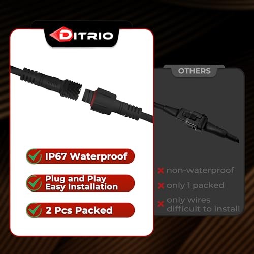 12 Pods 324 LED 9 Sides Pure White Rock Lights Kit with Switch Wiring Harness,