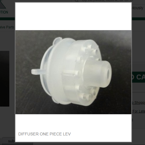 DIFFUSER ONE PIECE LEV # 05-3261