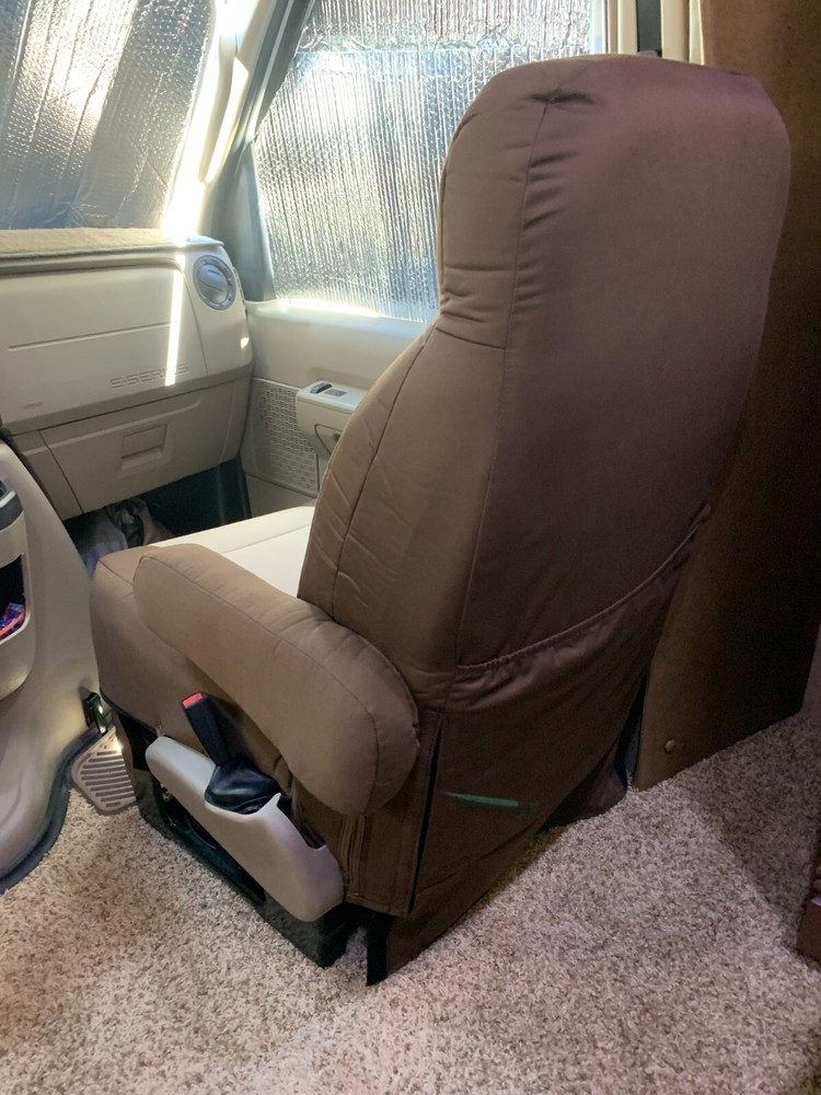 Fits Jayco style B RV Custom made luxurious Seat covers with skirt and armrest