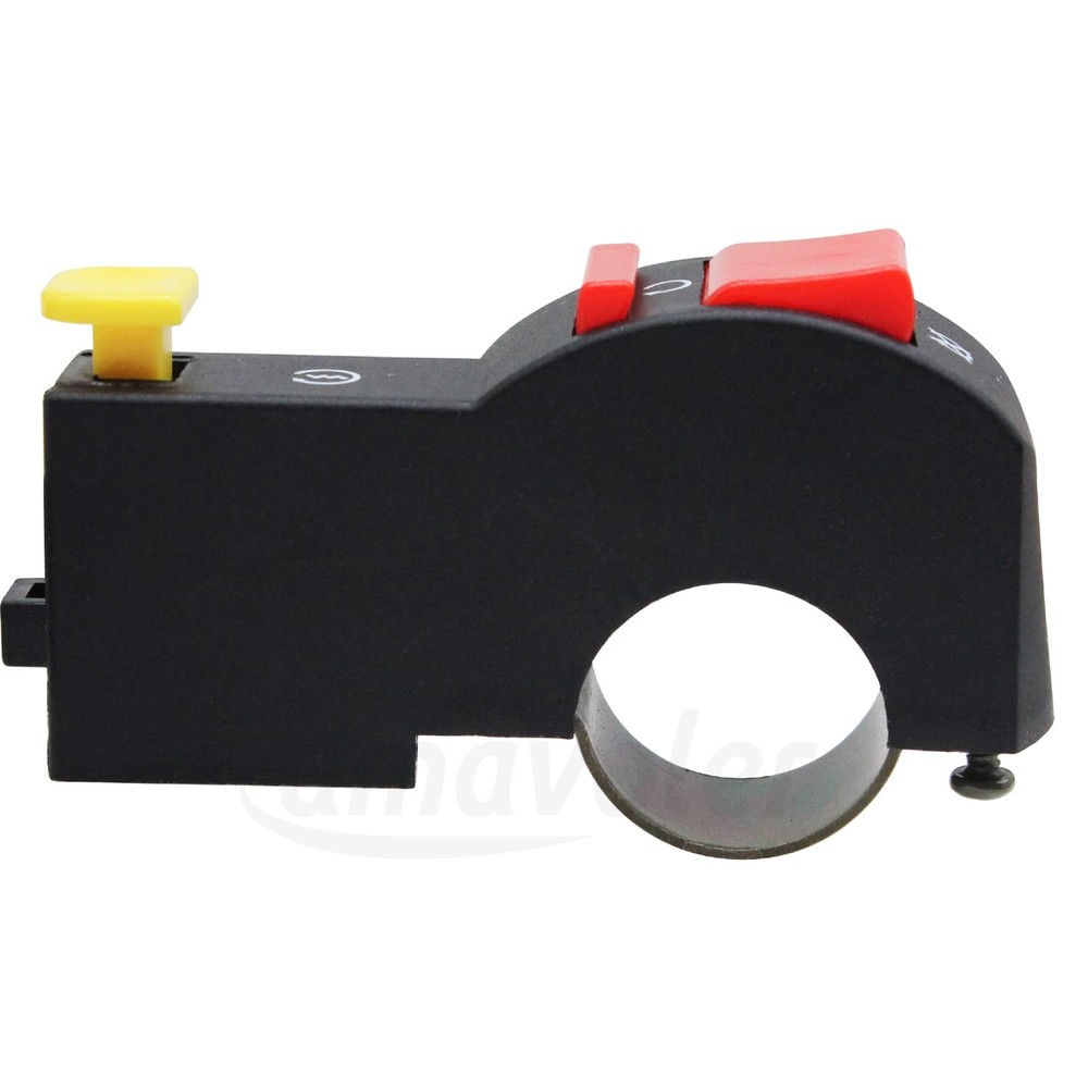 7/8" 22mm Handlebar Switch Start/Kill Button with Ignition Switch Replacement