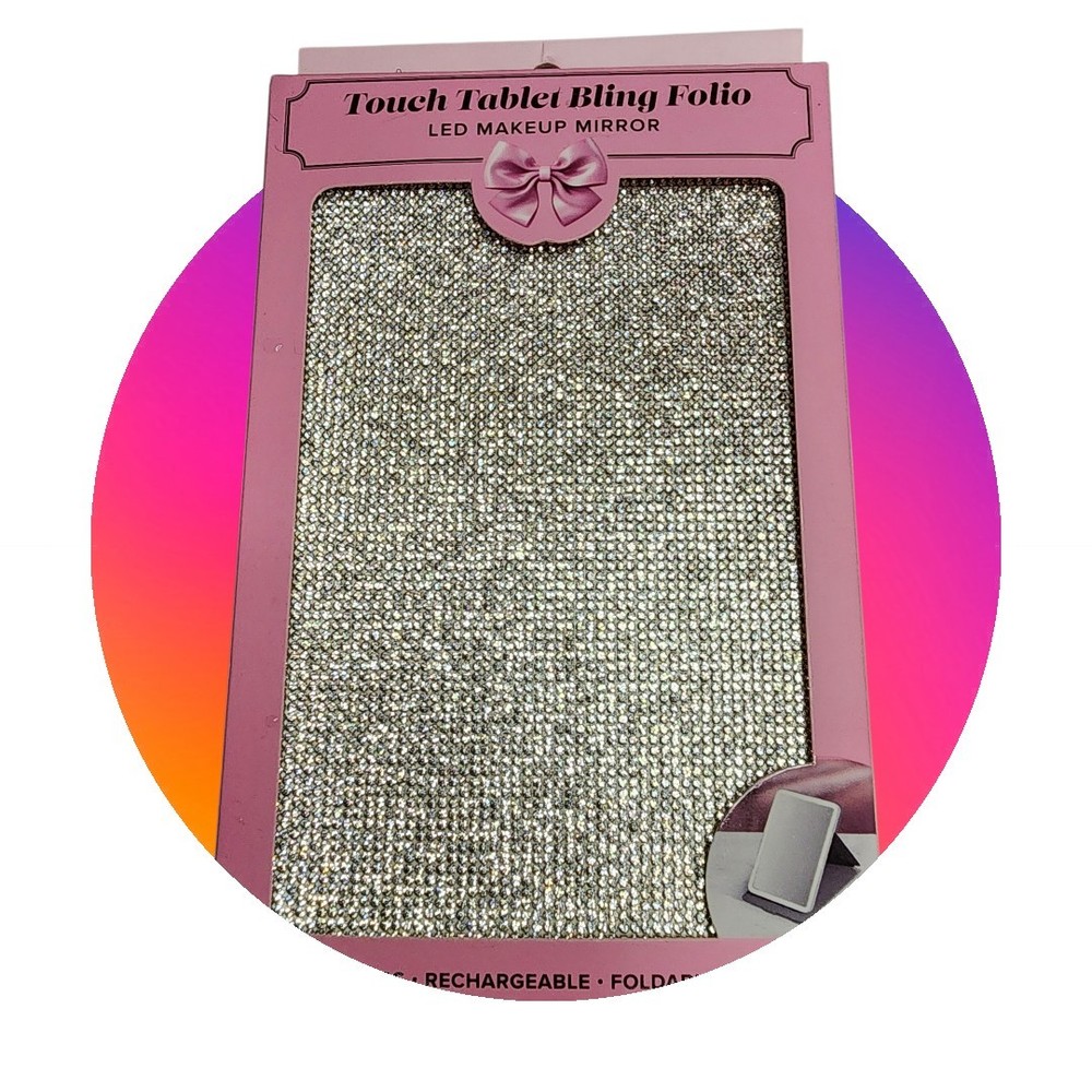 Impression Touch Tablet Bling Folio LED MAKEUP MIRROR