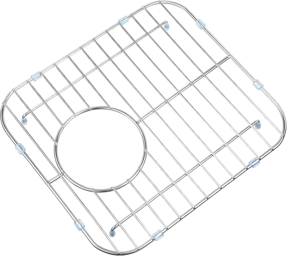 Chunful 60 Packs Kitchen Sink Rack Feet Rubber for Grid Clear